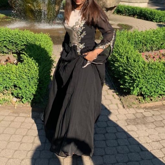 Black long custom made gown!! - Picture 2 of 5